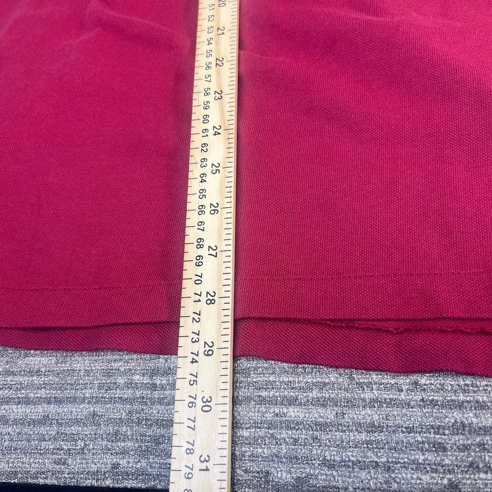 Polo Ralph Lauren Polo Shirt Mens Medium Fit Red Pony 100 % Cotton Logo